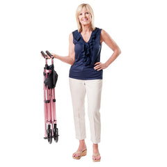 Stander EZ Fold-N-Go Walker Regal Rose