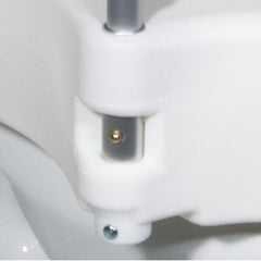 Raised Toilet Seat w/ Lock & Padded Removable Arms Retail - Precision Lab Works