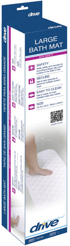 Bathtub Safety Mat Large White 15.75  x 35.5 - Precision Lab Works