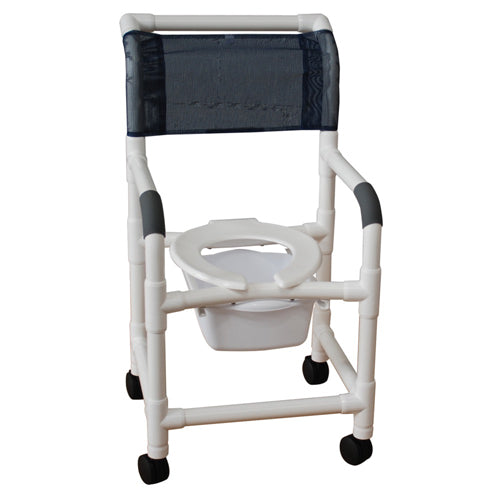 Shower Chair With Square Pail PVC - Precision Lab Works