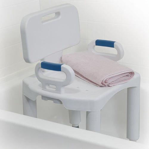Bath Bench  Premium Series with Back and Arms - Precision Lab Works