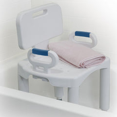 Bath Bench  Premium Series with Back and Arms - Precision Lab Works