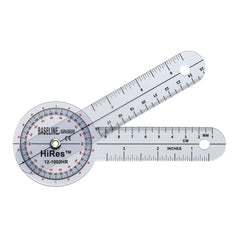 Baseline HiRes Goniometer 6  Plastic 360 Degree - Precision Lab Works