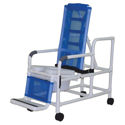 Shower/Commode Chair PVC Tilt-N-Space - Precision Lab Works