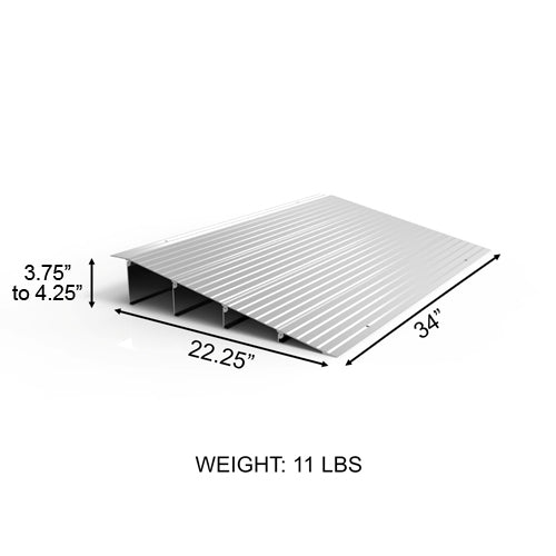 EZ Access Threshold Modular Entry Ramp 4 x22.25 x34 - Precision Lab Works