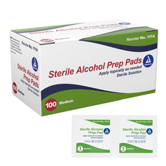 Alcohol Prep Pads- Bx/100 Medium Sterile - Precision Lab Works