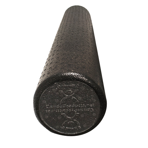 CanDo Foam Roller Black Compos Extra Firm  Round  6  x 36 - Precision Lab Works