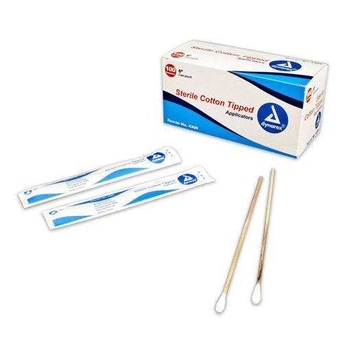 Cotton Tipped Applicators-6  Sterile Bx/100 - Precision Lab Works