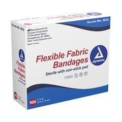 Flexible Fabric Adh Bandages Knuckle 1-1/2 x3   Bx/100 - Precision Lab Works