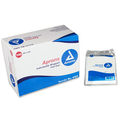 Polyethylene Aprons 24  x 42  Box/ 100 - Precision Lab Works