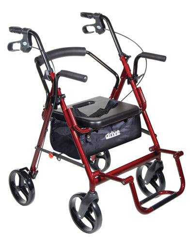 Duet Rollator/Transport Chair Black - Precision Lab Works
