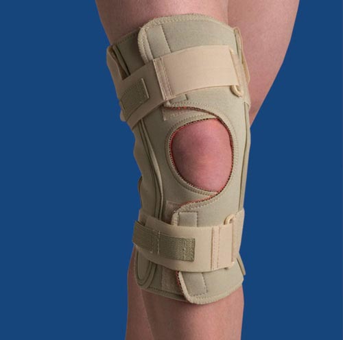 Hinged Knee Wrap Dual Pivot Beige XXXLarge 48 3/4  - 53 - Precision Lab Works