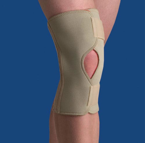 Thermoskin Open Knee Wrap Stabilizer  Beige  X-Large - Precision Lab Works