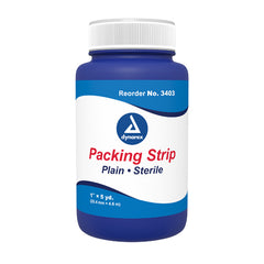 Packing Strips Plain Gauze 1 x5 Yds  (1 Strip/Bottle) - Precision Lab Works