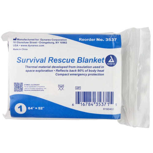 Emergency/Survival Rescue Foil Blanket 84 x52 - Precision Lab Works