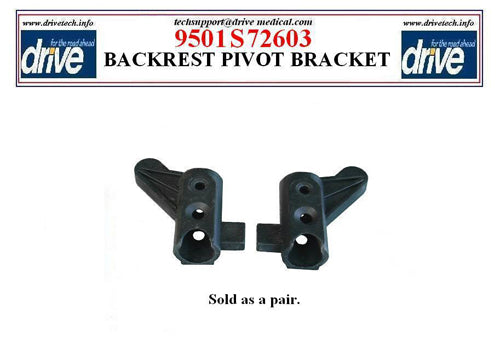 Back Rest Pivot Bracket (pair) for Rollator - Precision Lab Works