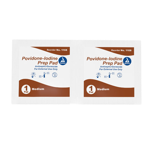 Povidone Iodine Prep Pads Bx/100 - Precision Lab Works