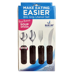 Make Eating Easier Big Grip Utensil Set  Blue Jay Brand - Precision Lab Works