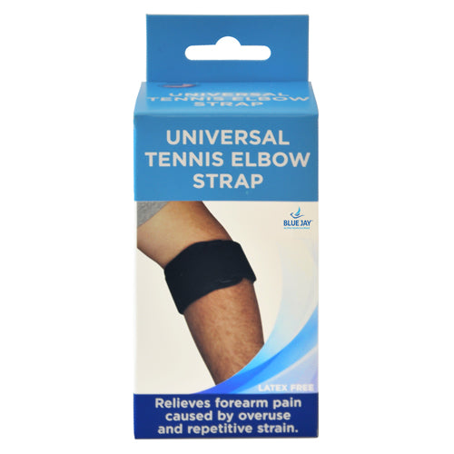Blue Jay Tennis & Golf Elbow Strap Universal  Black - Precision Lab Works