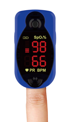Comfort Finger Tip Pulse Oximeter  Blue Jay Brand - Precision Lab Works