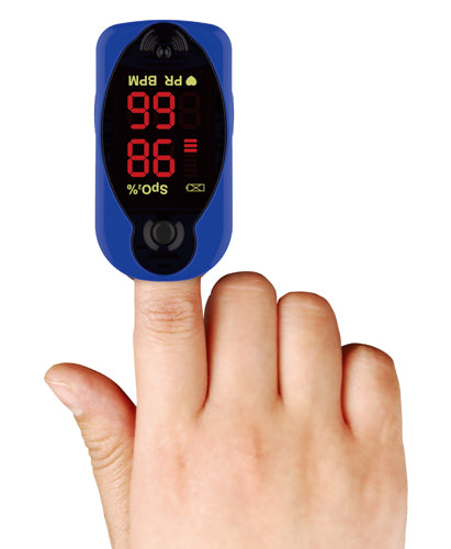 Comfort Finger Tip Pulse Oximeter  Blue Jay Brand - Precision Lab Works