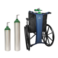 Wheelchair Oxygen Cylinder Bag  Navy by Blue Jay - Precision Lab Works