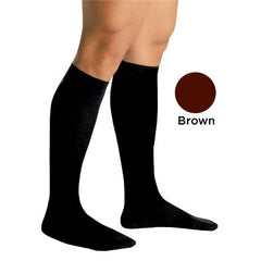 Men's Firm Support Socks 20-30mmHg  Brown  Extra Large - Precision Lab Works