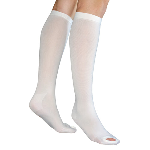 Anti-Embolism Stockings Md/Lng 15-20mmHg Below Knee  Insp Toe - Precision Lab Works
