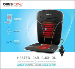 Back & Seat Heated Car Cushion ObusForme - Precision Lab Works