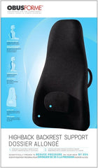 Highback Backrest Support Obusforme  Black  (Boxed) - Precision Lab Works
