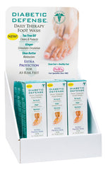 Diabetic Defense Daily Therapy Foot Wash Display - Precision Lab Works