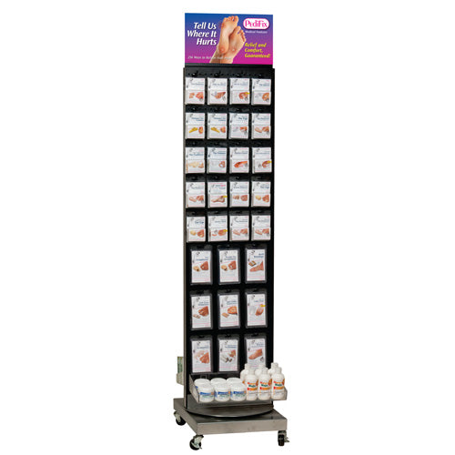 2-Sided Floor Spinner Display Stocked - Precision Lab Works
