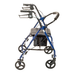 Rollator Steel Blue w/6  Whls Knocked-Down - Precision Lab Works
