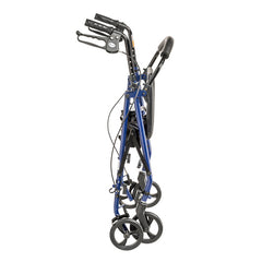 Rollator Steel Blue w/6  Whls Knocked-Down - Precision Lab Works