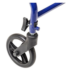 Rollator Steel Blue w/6  Whls Knocked-Down - Precision Lab Works