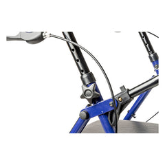 Rollator Steel Blue w/6  Whls Knocked-Down - Precision Lab Works
