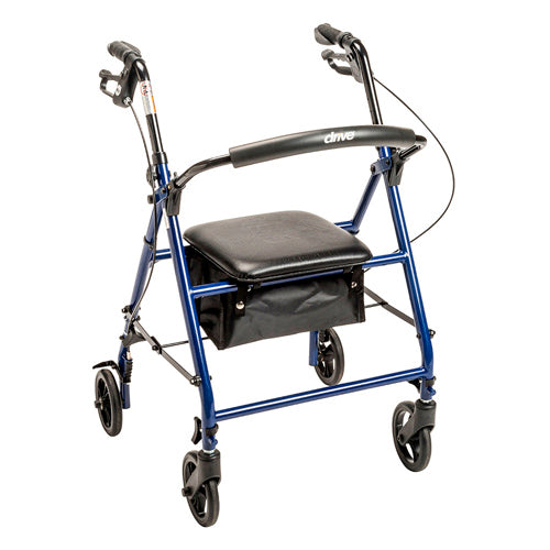 Rollator Steel Blue w/6  Whls Knocked-Down - Precision Lab Works