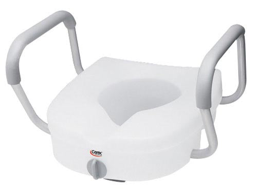 Toilet Seat  E-Z Lock w/Arms Adjustable Handle Width - Precision Lab Works