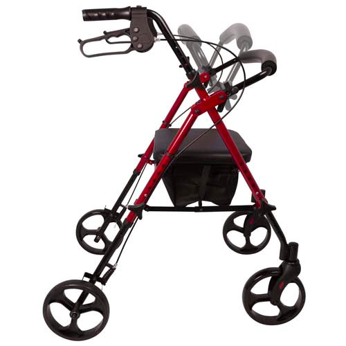 Rollator  Aluminum  Height Adjustable  Burgundy - Precision Lab Works