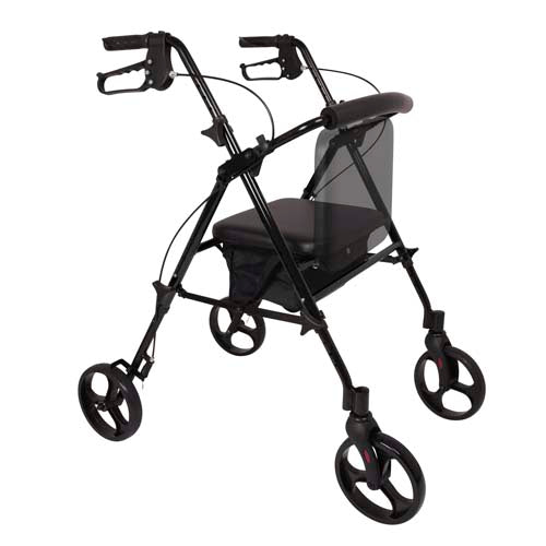 Rollator  Aluminum  Height Adjustable  Black - Precision Lab Works