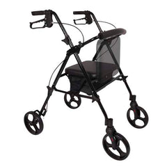 Rollator  Aluminum  Height Adjustable  Black - Precision Lab Works