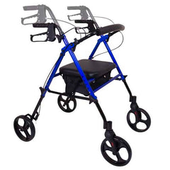 Rollator  Aluminum  Height Adjustable  Blue - Precision Lab Works