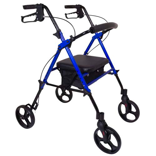 Rollator  Aluminum  Height Adjustable  Blue - Precision Lab Works