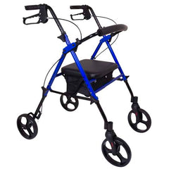 Rollator  Aluminum  Height Adjustable  Blue - Precision Lab Works