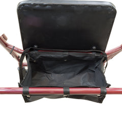 Rollator  Steel  6  Wheels Burgundy  300 lb. Weight Cap - Precision Lab Works