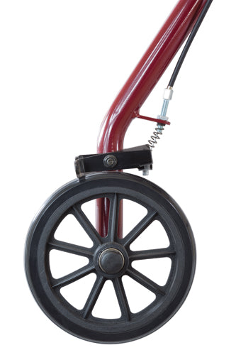 Rollator  Steel  6  Wheels Burgundy  300 lb. Weight Cap - Precision Lab Works