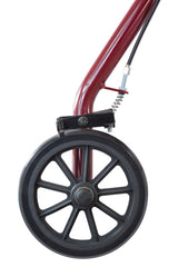 Rollator  Steel  6  Wheels Burgundy  300 lb. Weight Cap - Precision Lab Works