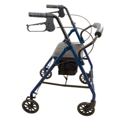 Rollator  Steel  6  Wheels Blue  300 lb. Weight Cap - Precision Lab Works