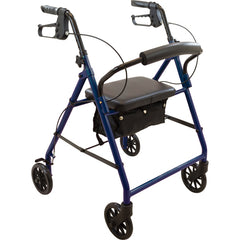 Rollator  Steel  6  Wheels Blue  300 lb. Weight Cap - Precision Lab Works