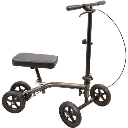 Knee Scooter  Economy  Roscoe Sterling Grey - Precision Lab Works
